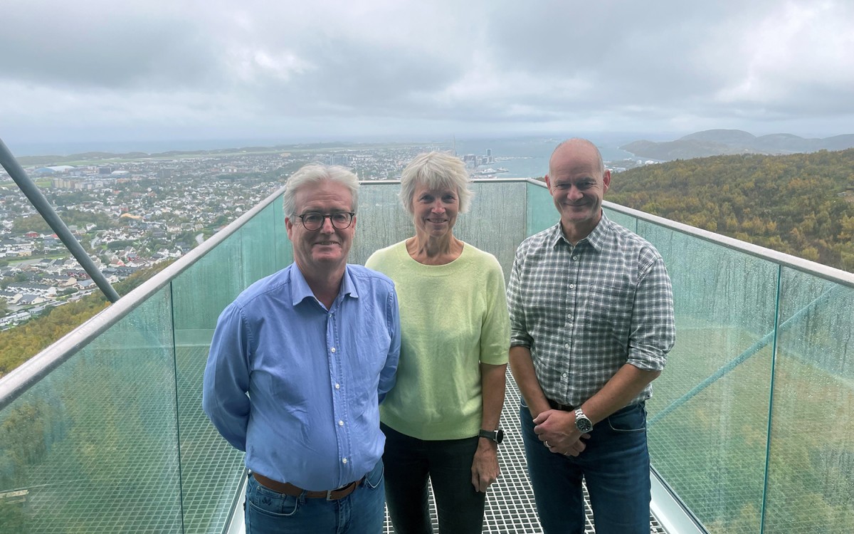 Johannes Waage Løvhaug (NFR), Iselin Marstrander (NF) og Dag Røhjell (PST) på Wood Hotel.