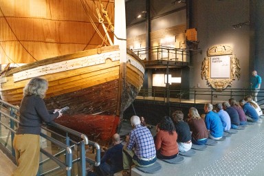 Face-it at Jekt Trade Museum Project participants at the presentation about Jakt Trade Museum in Bodø.