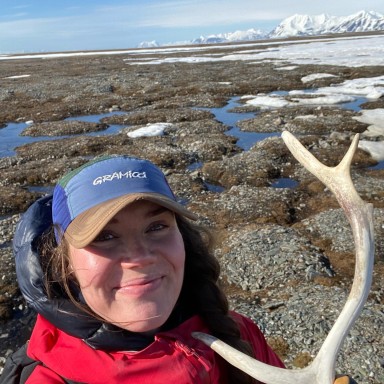 Anna Sveinsdóttir på Svalbard. Foto: Priva Anna Sveinsdóttir på Svalbard. Foto: Priva