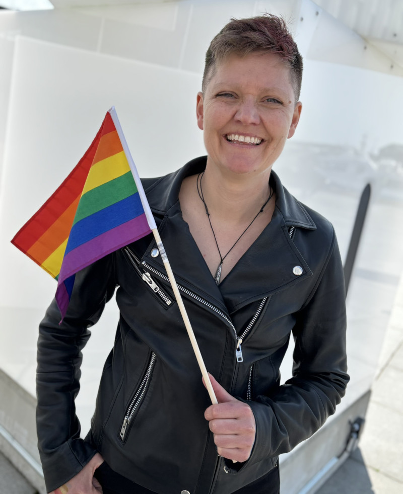 Helga Eggebø på Bodø Pride. Foto: Privat Helga Eggebø på Bodø Pride. Foto: Privat